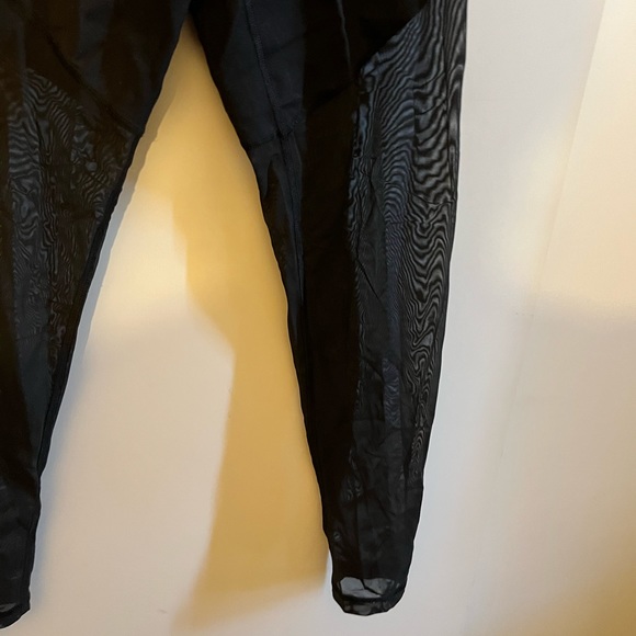 Victoria’s Secret Sport Leggings with Sheer Panel and Drawstring, Size Small - Picture 2 of 7